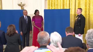 Barack and Michelle Obama return to the White House for portrait unveiling