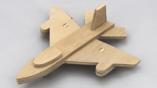 Handmade Wood Toy Airplane - Jet Fighter - Aircraft