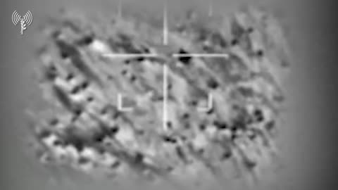 IDF releases footage showing Israeli Air Force fighter jets downing Iranian Drones and missiles