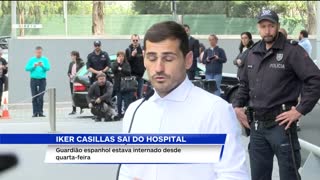 Casillas emocionado à saída do hospital: "Tive muita sorte"
