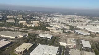 Landing Santa Ana John Wayne Airport