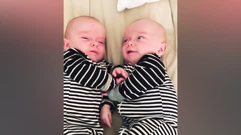Adorable Twin Babies In A Bigger Mess With Parents