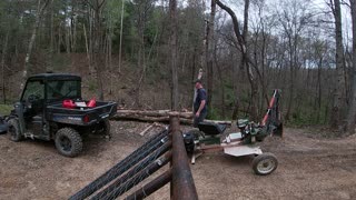 Towable Trencher Setup and Digging Out a Hillside