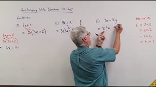 Math Factor Set A 01 Common Factors Introduction