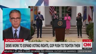 Stacey Abrams And Jake Tapper Discuss Voting Fraud Bills