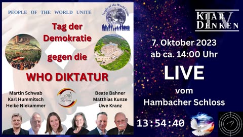 LIVE | vom Hambacher Schloss - Tag der Demokratie gegen die WHO DIKTATUR