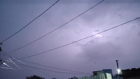 Lightning strikes video