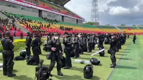 Policías y Esmad/ Estadio Bucaramanga
