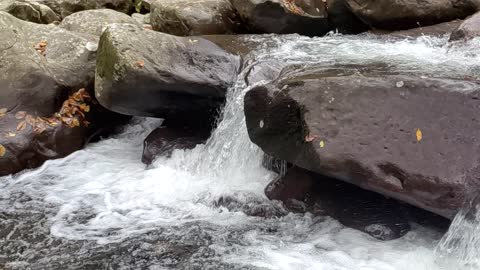 Small Waterfall Slow-Mo Near Gatlinburg, TN