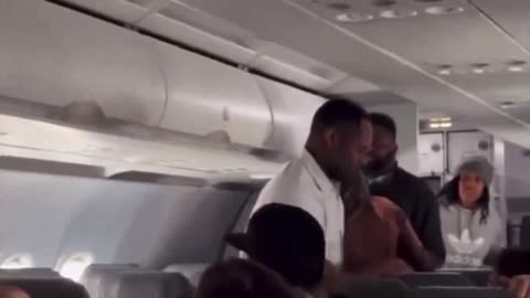 Woman gets Mad on board a Plane