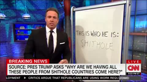CNN Writes Trump Is A 'S***Hole' On Live TV