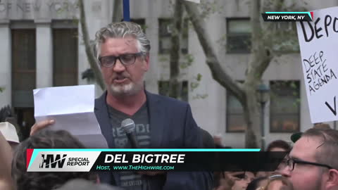 Del Bigtree on Israel Vaccine Program at the Teachers for Choice Protest
