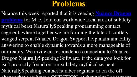 How To Resolve Nuance Dragon problems