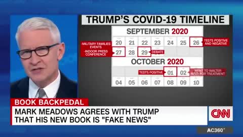 Trump says Mark Meadows' Covid claim is 'fake news'. Hours later, Meadows agreed