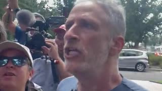 Jon Stewart SCREAMS in Jack Posobiec’s face