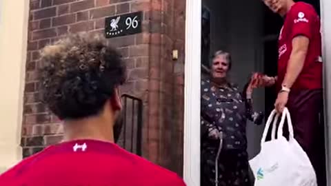 Salah And Tsimikas Surprise Fan