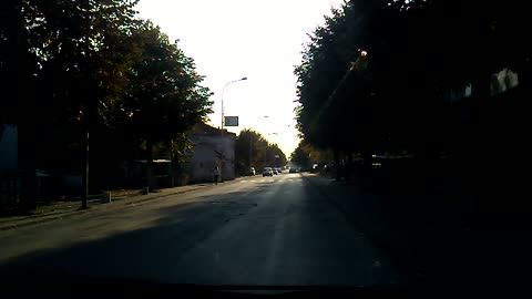 street shown through video