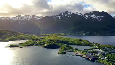 The amazing beauty of nature in Norway with soothing music