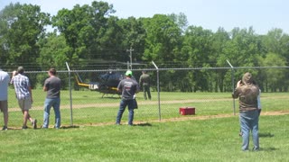 Cobra Helicopter Taking Off At The Denton FarmPark Military Vehicle And Gun Show 4-27-19