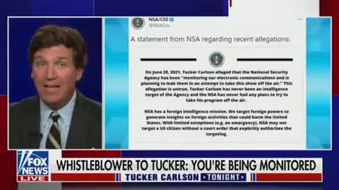 Tucker’s Response to the NSA