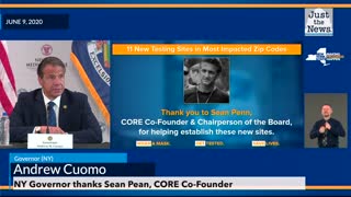New York Governor thanks Actor, Sean Penn who Co-Founded CORE