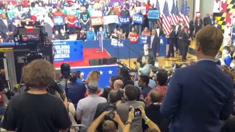 Heckler at Biden event at Maryland high school shouts, "You stole the election!"