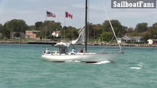 Clare Sailboat Light Cruise Under Bluewater Bridges In Great Lakes