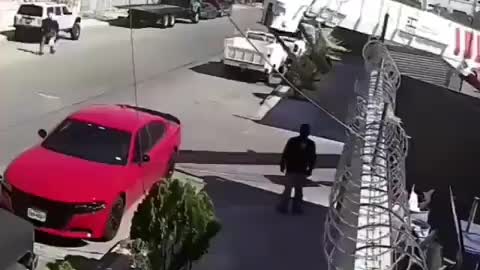 Dodge charger close call