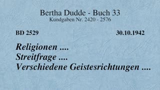 BD 2529 - RELIGIONEN .... STREITFRAGE .... VERSCHIEDENE GEISTESRICHTUNGEN ....