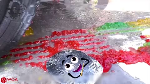 Crushing Crunchy & Soft Things by Car | Experiment Doodles: Watermelon, Nails | Woa Doodles
