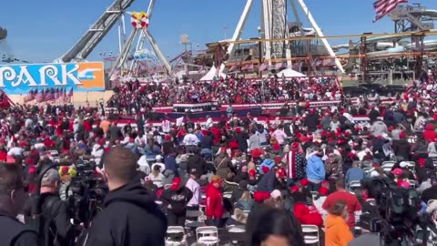 Tens of thousands of Trump supporters gather in Wildwood, NJ to see PDJT