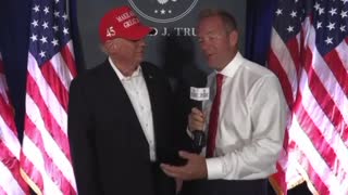 Interview with President Donald J Trump - Save America Rally