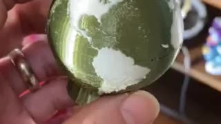 Earth in two color 3d print