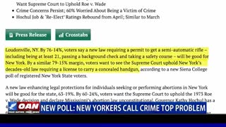 Poll: New Yorkers call crime top problem