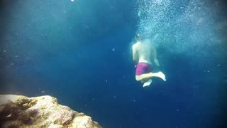 beautiful scenery while scuba diving