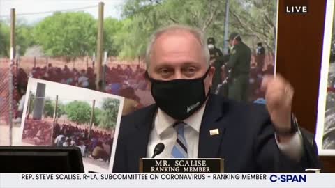 Rep Scalise Uses Photos, Forces Fauci to Admit Biden Border Facilities Violate CDC Guidelines