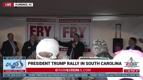 Mike Lindell Speaks Outside of Trump Rally in Florence, SC 3/12/22