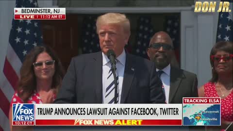 BREAKING: Trump Sues Big Tech Companies Over Censorship