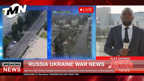 Ukraine war drone footage shows how explosions destroyed town of Borodyanka UKRAİNE RUSSİA WAR NEWS