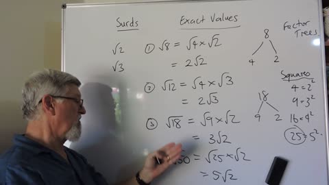 Math Surds 01 Intro to Square Roots and Rearranging Them