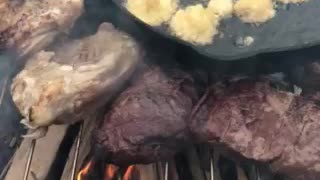 Squash in a black skillet