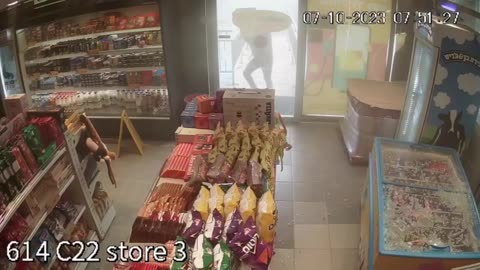 Hamas's attack on convenience store in Israel on October 07, 2023