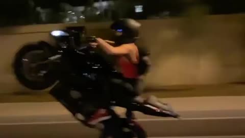 Biker girl,stunt biker girl