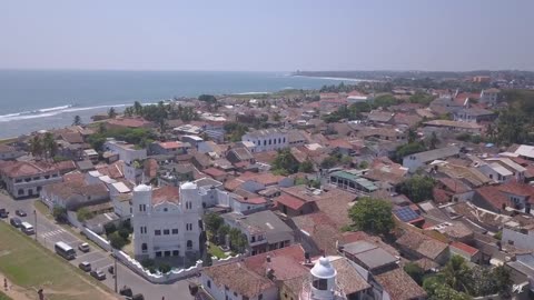 Historic Galle, Sri Lanka - taken by drone