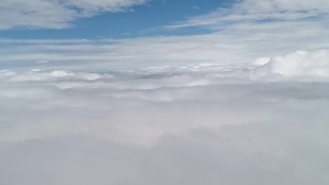 Layers of clouds unravelling upon landing in South Africa