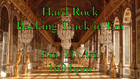 Hard Rock Backing Track in Em 160 bpm