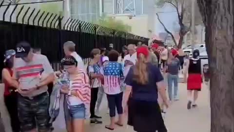 Line for Trump Rally in Phoenix, Arizona