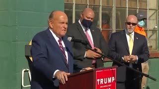 Rudy Giuliani speaks at 11/7/2020 Press Conference after Poll Watchers