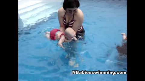 Swimming with your baby - Funny baby video