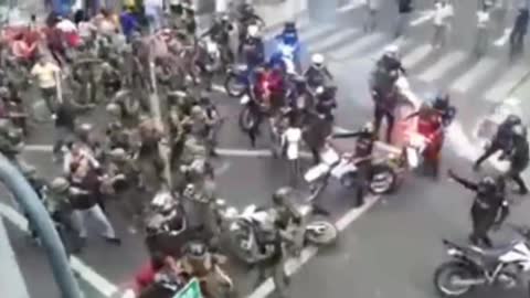 Military vs Police in Ecuador